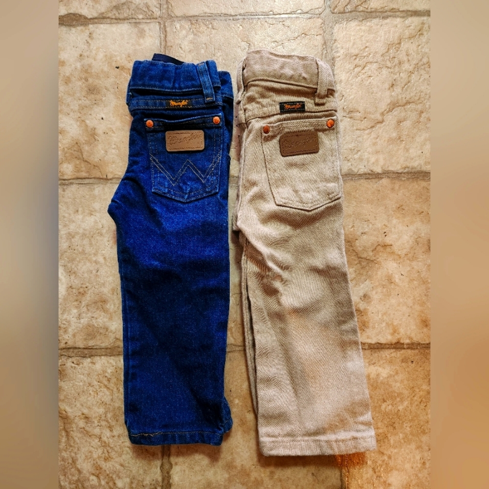 2 pair's Boys 2t Wranglers Jean's